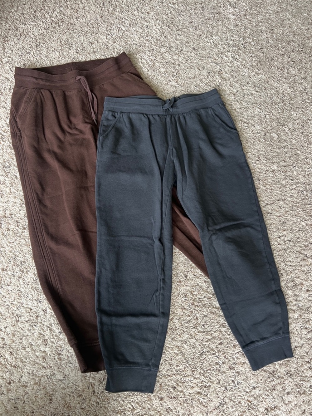 Tek gear Brown and old navy Charcoal sweat Joggers - Brown & Charcoal